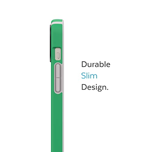 Speck iPhone 15 Plus & 14 Plus Case - Drop Protection, Scratch Resistant, Built for MagSafe iPhone Case, Soft Touch Coating - 6.7" iPhone Case, Dual Layer - Renew Green/Sweater Grey CandyShell Pro - color: Renew Green/Sweater Grey