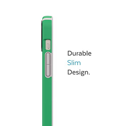 Speck iPhone 15 Plus & 14 Plus Case - Drop Protection, Scratch Resistant, Built for MagSafe iPhone Case, Soft Touch Coating - 6.7" iPhone Case, Dual Layer - Renew Green/Sweater Grey CandyShell Pro - color: Renew Green/Sweater Grey