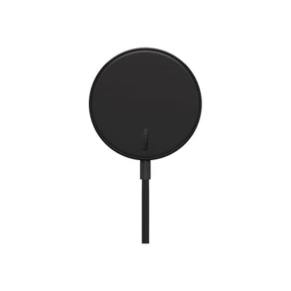 Belkin 7.5W Magnetic Portable Wireless Charger Pad - 6.6ft/2M Long Cable - MagSafe Compatible Charger - iPhone Charger Compatible w/ iPhone 15, iPhone 14, iPhone 13 - Power Supply Included - Black - style: Power Supply Included