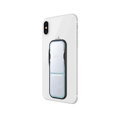 CLCKR Cell Phone Grip and Expanding Stand, Universal Phone Grip Holder for iPhone 15 Pro, Pro Max, Plus, 14 & 13 Models, Samsung Phones, Tablets and More, Holographic