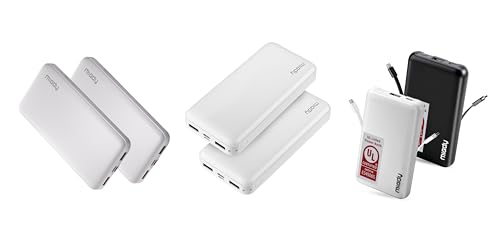 Miady 6-Pack Bulk 5000mAh + 10000mAh + 20000mAh Portable Chargers