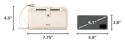 The Sak Iris Smartphone Crossbody Purse - Small Women's Cellphone Bag & Wallet For Everyday- Convertible Wristlet With Zipper | Fits Most Smartphones, Card Slots & Zip Pocket, Detachable Wristlet & Crossbody Straps, Hands-Free for Travel & Errands - color