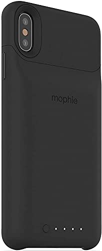 mophie Juice Pack Wireless Charging Protective Battery Pack Case for iPhone Xs Max (Renewed) (Black)