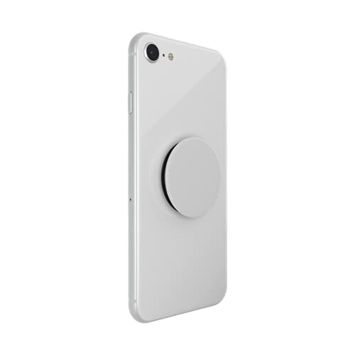 PopSockets Phone Grip with Expanding Kickstand, Adhesive Grip - White on Black - color: White on Black, style: Adhesive