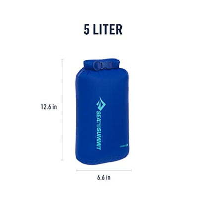 Sea to Summit Lightweight Dry Bag, Multi-Purpose Dry Storage - color: Surf Blue, style: 5 Liter