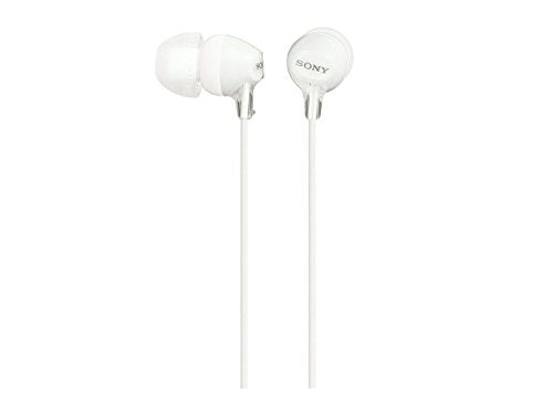 Sony MDREX15LP In-Ear Earbud Headphones, White - color: White (Pack of 1), style: 3.5mm Aux, No Mic