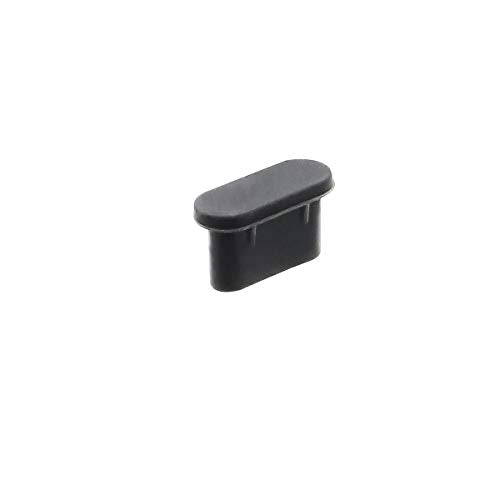 Type C Silicone Protectors Cap Port Cover, Black, Pack of 20