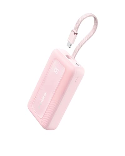 Anker Zolo Power Bank,20,000mAh 30W Portable Charger with Built-in USB-C - color: Pink, size: 20000 MAh