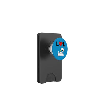 Peanuts Snoopy Woodstock Lots of Love PopSockets PopWallet for MagSafe - style: Magnetic PopWallet