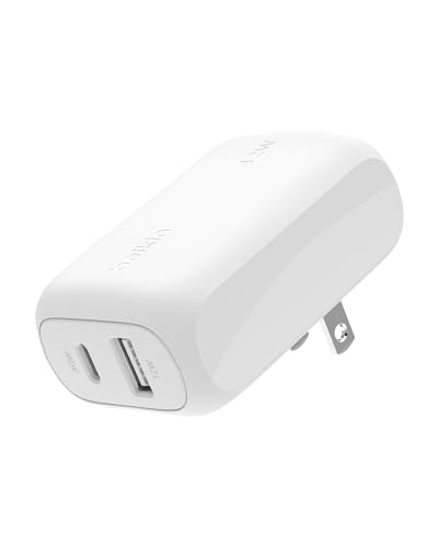 Belkin 42W Dual Port USB C and USB A Charger Block, Fast Charging - style: Standalone