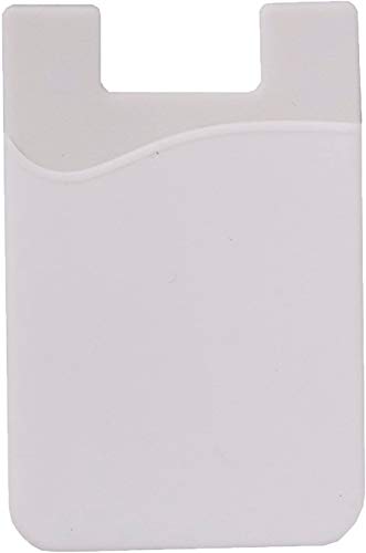 Cell Phone Card Holder for Back of Phone Case. Silicone Stick On Pocket Wallet for iPhone, Android & Other Flat Surfaces, Great for Credit Cards, Business Card, Cash & ID Cards (Grey White Black) - color: Grey, White, Black
