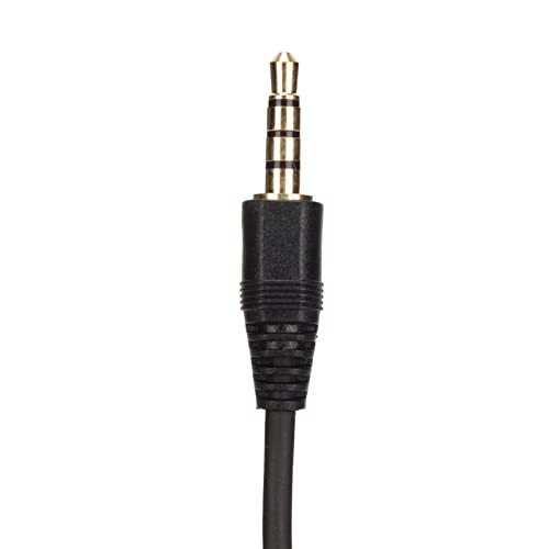 3.5mm Single Ear Call Center Headset with Noise Cancelling Microphone for VOIP Phones ABS Material Ultra Light Design for All Day Comfort