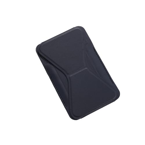 Magnetic Wallet for MagSafe with Stand, RFID Blocking, 2 Card Holder, Slim Leather, Compatible with iPhone 17 16 15 14 13 12 Series - color: black small support