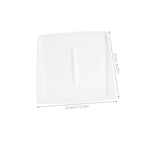 White Silicone Cordless Charging Pad for Center Console Protection