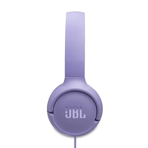 JBL Tune 520C - USB-C Wired on-Ear Headphones with Hi-Res Audio Support, JBL Pure Bass Sound, Comfort fit, USB-C connectivity, 3-Button Remote with Microphone and EQ presets Control (Purple) - color: Purple