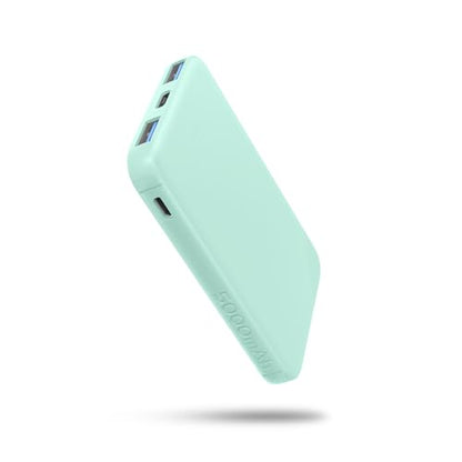 S22 Portable Charger, Mini Colorful Power Bank, PowerNano, 5000mAh External Battery Pack Compatible with iPhone 15/14/13/12/11/X All Series and Android Phone,Green - color: green