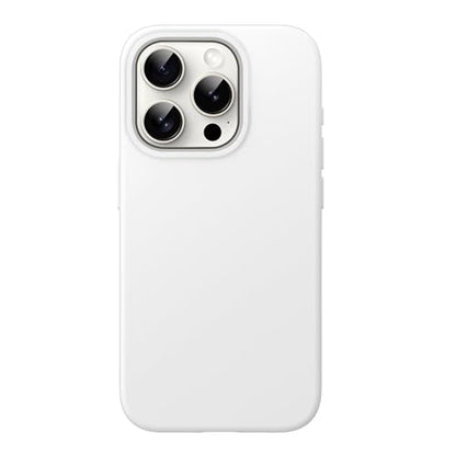 JETech Silicone Case for iPhone 15 Pro, White | Silky Soft Touch, Shockproof Protection, Scratch Resistant, Microfiber Lining - color: White, size: iPhone 15 Pro