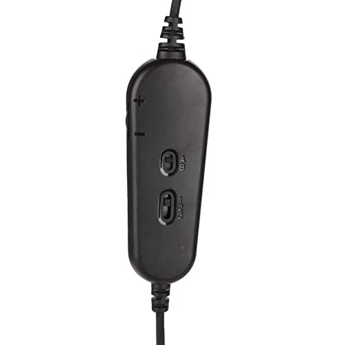 RJ9 Single Ear Headset, Monaural Business Headset with Noise Canceling Mic, Volume Control and 6 Speed Line Adjustment for Call Centers Office Truck Drivers