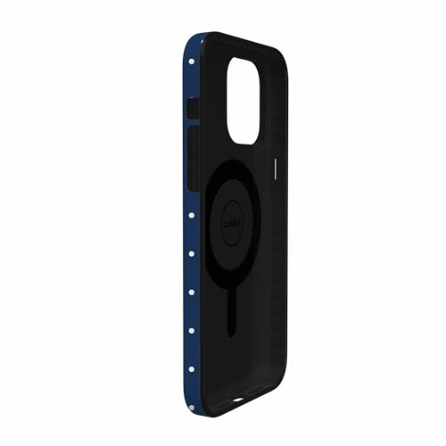 Casely iPhone 14 Pro Case | On the Dot | Navy Polka Dot | Compatible with MagSafe | Classic Ultra Slim Design - color: On the Dot | Navy Polka Dot, size: Iphone 14 Pro