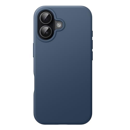 JETech Silicone Case for iPhone 16, Navy Blue | Silky Soft Touch, Shockproof Protection, Scratch Resistant, Microfiber Lining - color: Navy Blue, size: iPhone 16