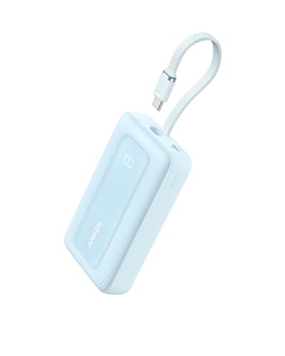 Anker Power Bank,10,000mAh 30W with USB-C Travel Essential Portable Charger - color: Blue, size: 10000 MAh