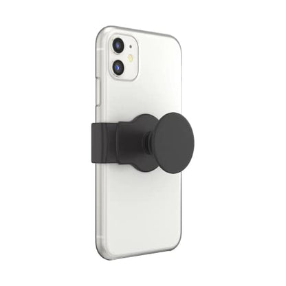 PopSockets Phone Grip Slide for Phones and Cases, Sliding Phone Grip with Expanding Kickstand - Black - color: Black