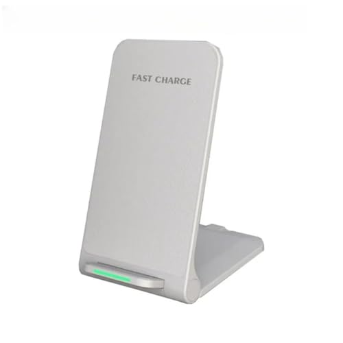 15W Wireless Charger Dual Coil Foldable Mobile Phone Fast Charging Stand Pad for iPhone 17 16 15 14 13 12 11 Xr X Pro Max Samsung S21 S20 S8 9 Huawei Xiaomi LG (White NO Cable) - color: White NO Cable