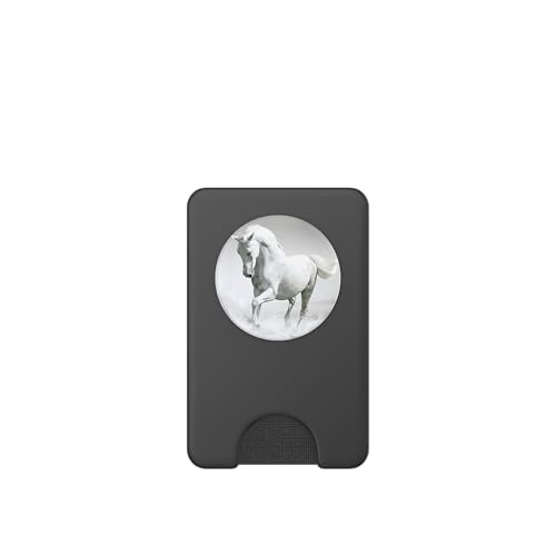 White Horse Pop Socket Grip Stand PopSockets PopWallet for MagSafe - style: Magnetic PopWallet
