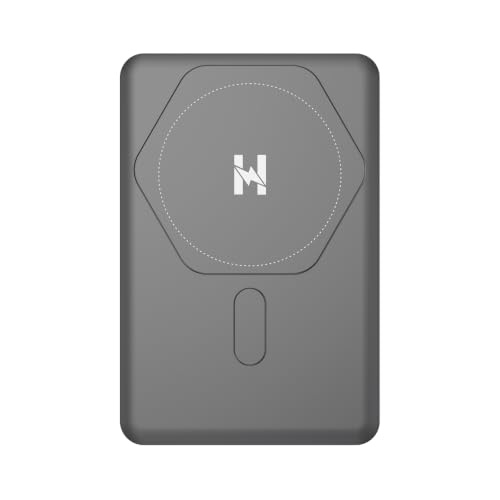 SIXTHGU Magnetic Power Bank for Magsafe, 10000mAh Wireless Portable Charger, 22.5W Fast Charging, PowerMag for iPhone 17/16/15/14/13/12 Pro/Pro Max/Plus/Mini, Titanium - color: Grey
