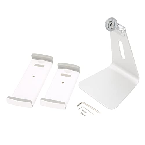 Cell Phone Stand Adjustable Rotating Aluminum Alloy Tablet Holder with Silicone Anti Skid Design for Office Desk Cable Management 11.8 x 5.4 x 5.4in