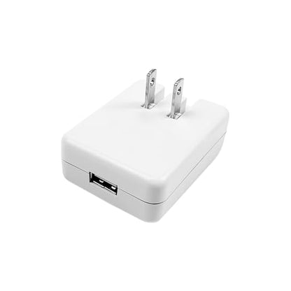 5V 2.1A 2A 1A Flat USB Wall Charger, Retractable USB Power Adapter Charging Block 10W 10.5W 5W AC Power Adapter Compatible with iPhone, iPad, Samsung, Tablet, Kindle-White-1PCS (10.5W-5V 2.1A)