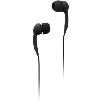 Lenovo 100 in-Ear Headphone, Wired, Microphone, Noise Isolating, 3 Ear Cup Sizes, Windows, Mac, Android, GXD0S50936, Black - color: Black, style: AUX