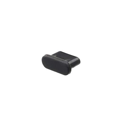Type C Silicone Protectors Cap Port Cover, Black, Pack of 20