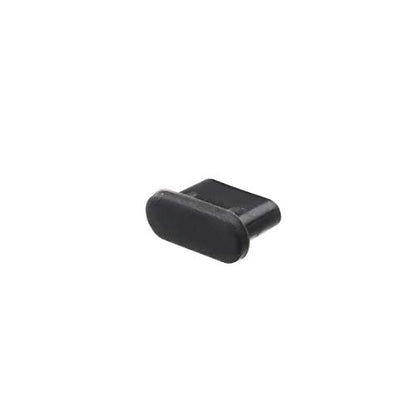 Type C Silicone Protectors Cap Port Cover, Black, Pack of 20