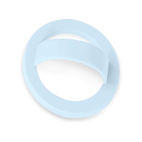 Magnetic Silicone Ring Grip Phone Holder, Loop Grip Phone Holder,Magnetic Phone Loop,Magsafe Phone Grip,Compatible with Magsafe for iPhone 16/15/14/13/12 Series (Blue) - color: Blue
