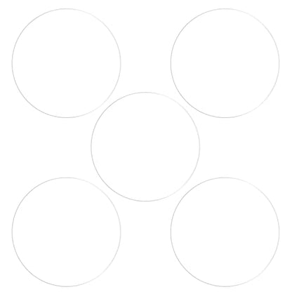HARFINGTON 5pcs Watch Glass Screen Protectors 33mm Soft TPU Anti-scratch HD Clear High Definition Round Smartwatch Screen Protection Film (for Flat Screen) - size: 33mm