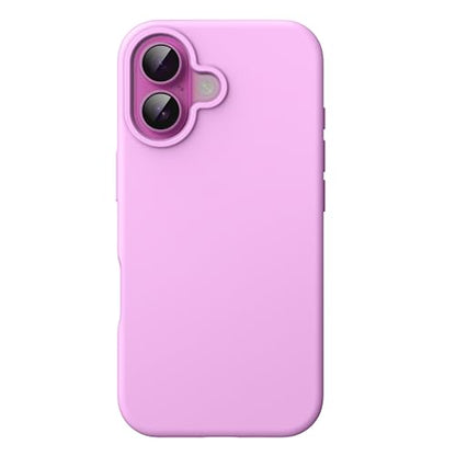 JETech Silicone Case for iPhone 16, Pink | Silky Soft Touch, Shockproof Protection, Scratch Resistant, Microfiber Lining - color: Pink, size: iPhone 16