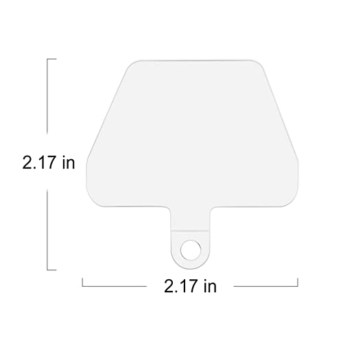 COCASES Phone Tether Tab, Phone Lanyard Strap Tab, 6 Pack Transparency - color: White X 6