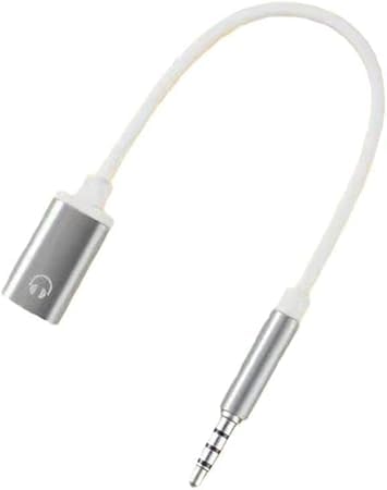 Silver 3.5mm Male to TypeC Female Audio Cable Cord 3.5mm Analog Cable Type-C Converter Earphone Adapter Compatible with MP3 Players, CD Players, Laptops, Smartphone, Headphone Adapters, Tablets