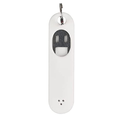2Pcs Sim Card Removal Tool Phone Chip Remover Unlock Chip Sim Card Tray Eject Pin Tool Needle Opener Ejector with Detachable Keychain Charm for Smart Phone (White, 4.6x1.2cm) - size: White