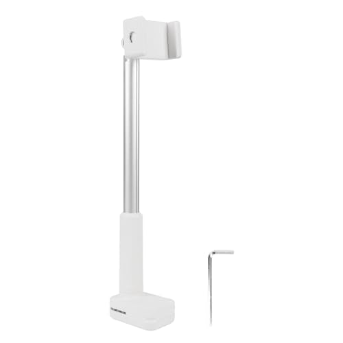 Adjustable Height Cell Phone Holder, Multi-Angle Aerial Mount with Clamp for Headboards, Bedside Tables