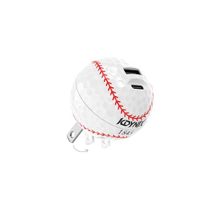 USB C Charger Block, Dual Port 20W Fast Charging Wall Charger Creative Ball Power Adapter for iPhone 17/17 Air/17 Pro/17 Pro Max/16/16 Pro/16 Pro Max/16 Plus/15/14/13/12, Galaxy, iPad, Airpods, More - color: Baseball