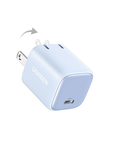 UGREEN Nexode 30W USB C Charger, GaN Fast Charger for iPhone 18/17 - color: Blue