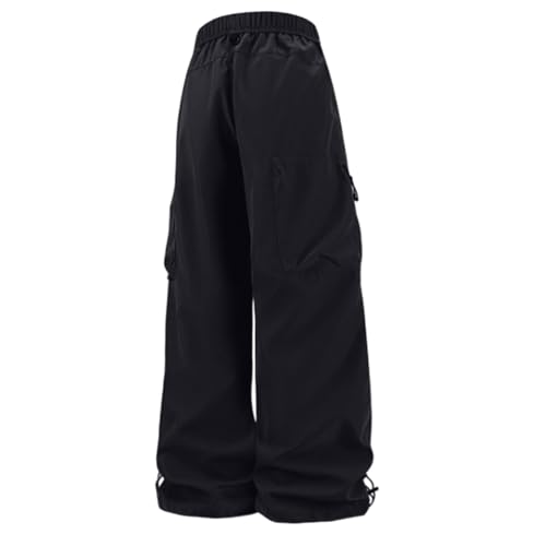 Men Cargo Pants Cotton Twill Stretch Tactical Quick Dry Multi Pockets Hiking Travel Job Site Tactical Pants for Men - color: A Black, size: Large