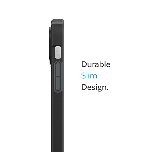 Speck for 6.7 inch iPhone 14 Pro Max Case - Slim Phone Case with Drop Protection, Scratch Resistant with Soft Touch - Dual Layer Case, Black/Slate Grey Candyshell Pro - color: Black/Slate Grey