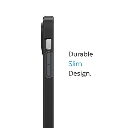 Speck for 6.7 inch iPhone 14 Pro Max Case - Slim Phone Case with Drop Protection, Scratch Resistant with Soft Touch - Dual Layer Case, Black/Slate Grey Candyshell Pro - color: Black/Slate Grey