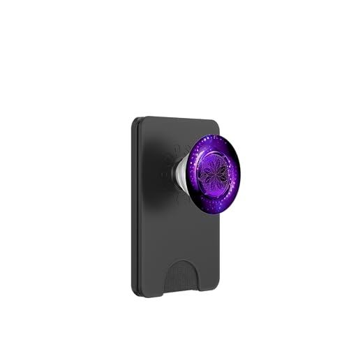 Nebula Mandala Galaxy Purple Stars Dreamy Whirl Tidepool PopSockets PopWallet for MagSafe - style: Magnetic PopWallet