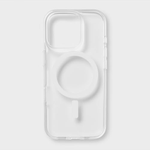 Clear Protective Case for iPhone 16 Pro, Compatible with MagSafe, Magnetic Slim Cover, Anti-Yellowing & Shockproof (iPhone 16 Pro)