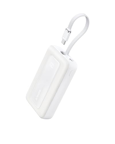 Anker Power Bank,10,000mAh 30W with USB-C Travel Essential Portable Charger - color: White, size: 10000 MAh