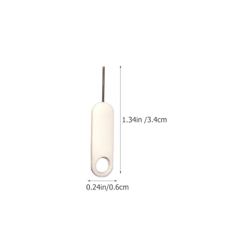 20pcs White Sim Ejectors with Stainless Steel Plastic Pin Tool